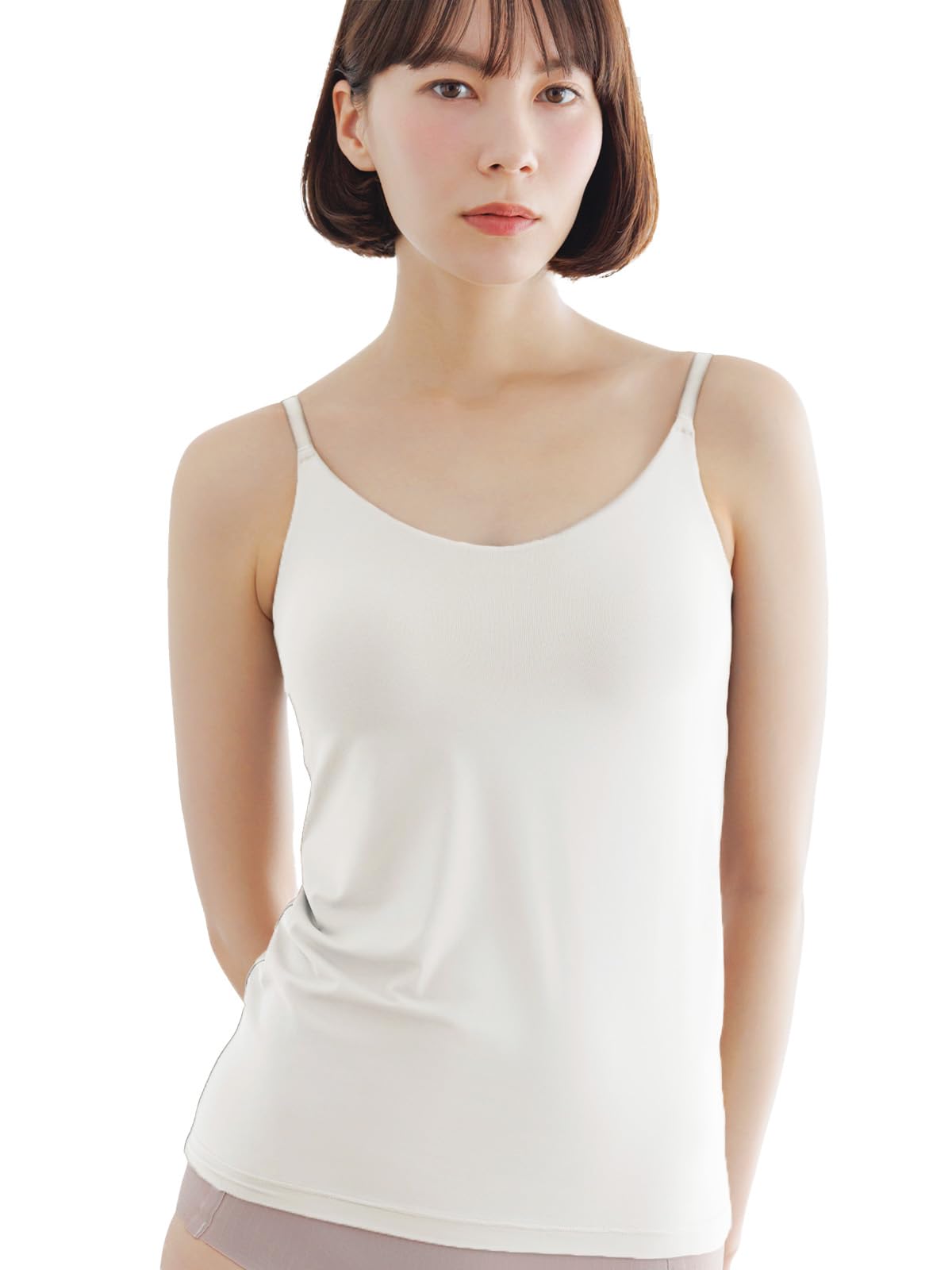 

Бра Топ Майка с Чашками Нижнее Белье Бра Майка Формирующее Белье [Bambi Water] [Запатентовано] Женский (Л, Белый) белый