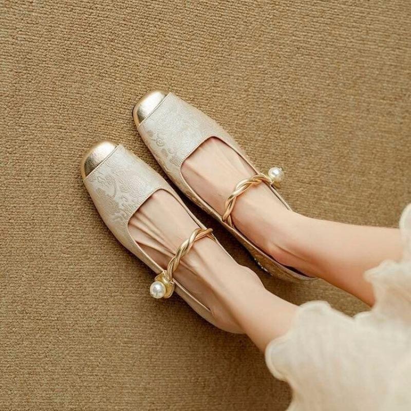 Women S Retro Versatile Mary Jane Shoes Lightweight Casual Shoes