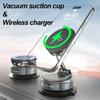 Car Phone Holder 360° Rotating  Foldable Vacuum Magnetic Mount Fast Charging Station for iPhone 17 16 15 14 13 12 Samsung