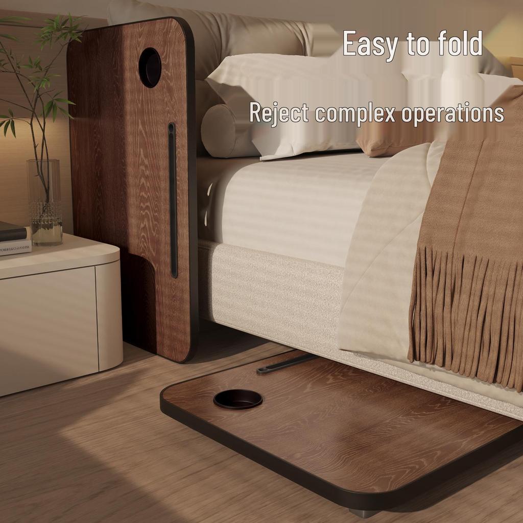 Foldable Bedside Laptop Table: Portable Study Desk and Bay Window Stand