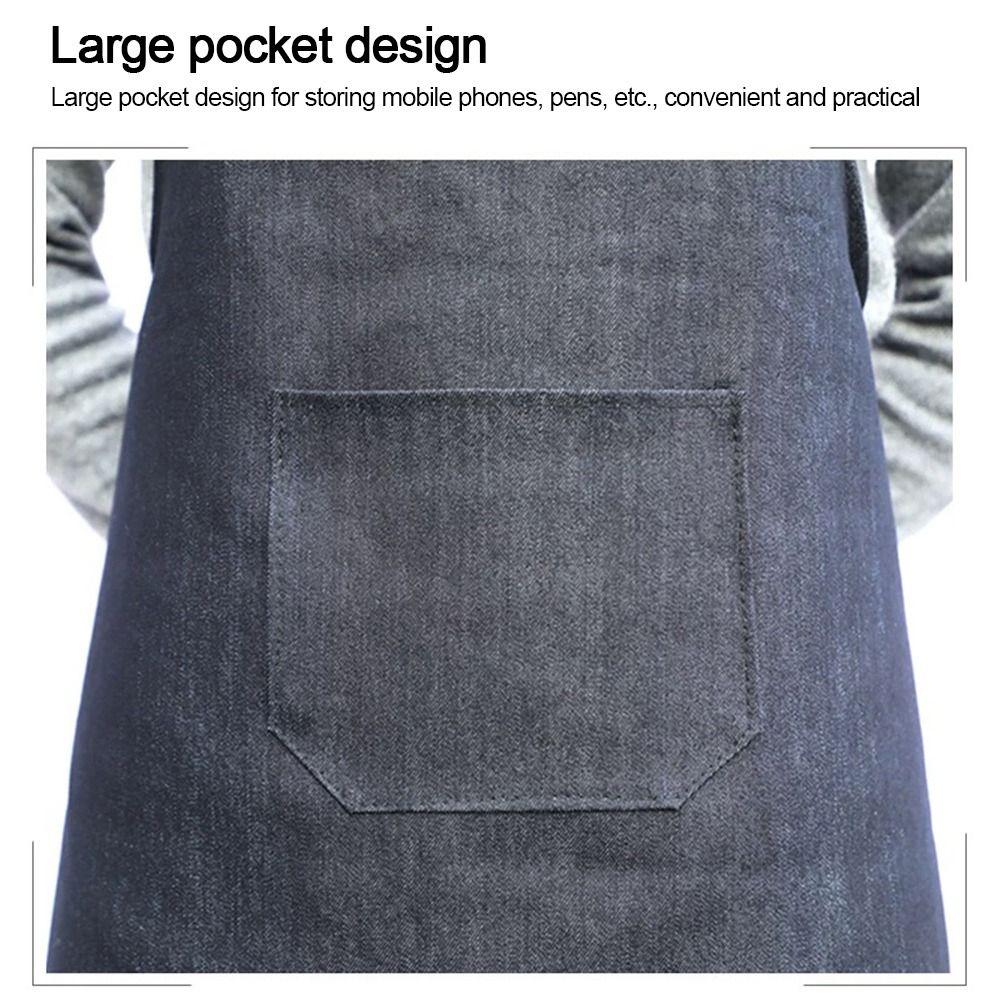 New Unisex Cowboy Apron Wear-resistant Thickened Work Apron With 1 Pockets Waiter Apron