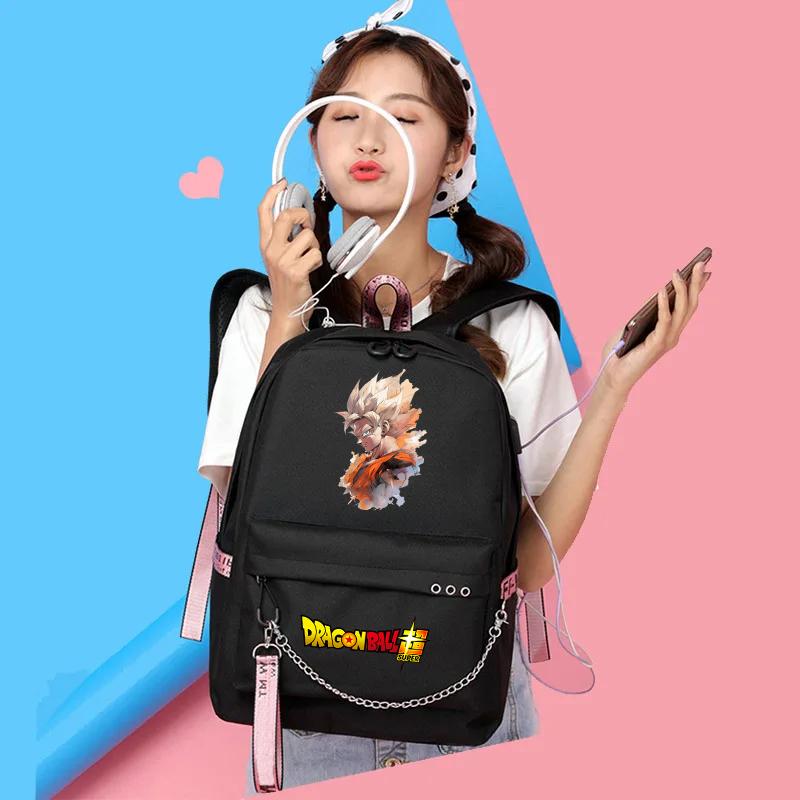 Anime Dragon Ball Printed Boy Girl Schoolbag Back To School Waterproof Bag Student Bookbag for Boy Girl Women Travel Leisure Bag Rucksack Mochila