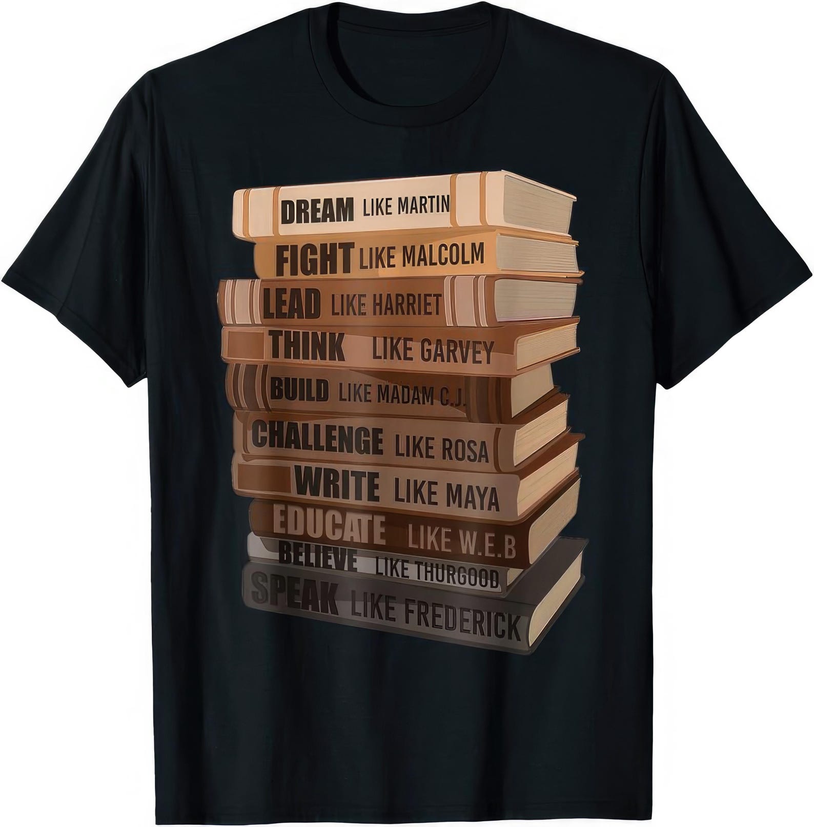 Black History Month Leaders T shirt L