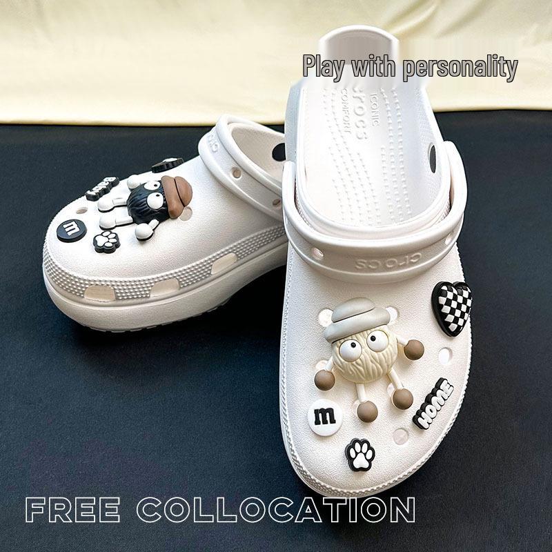 Cartoon Shoe Charm - Coal Ball Style, Detachable DIY Accessory for Hole Shoes