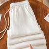 High Waist and Thin Linen Wide-leg Casual Pants Women's Summer Thin 1116 New Simple Pendant Anti-wrinkle Straight Pants