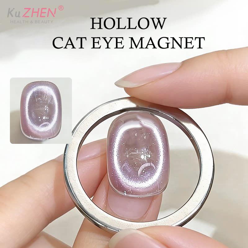 Nagelkunst Katzenauge Magnetwerkzeug Hohlringförmige Glasperle Katzenauge Magnetischer Nagelkunst-Effekt Magnetischer Gel-Nagellack Maniküre-Werkzeuge