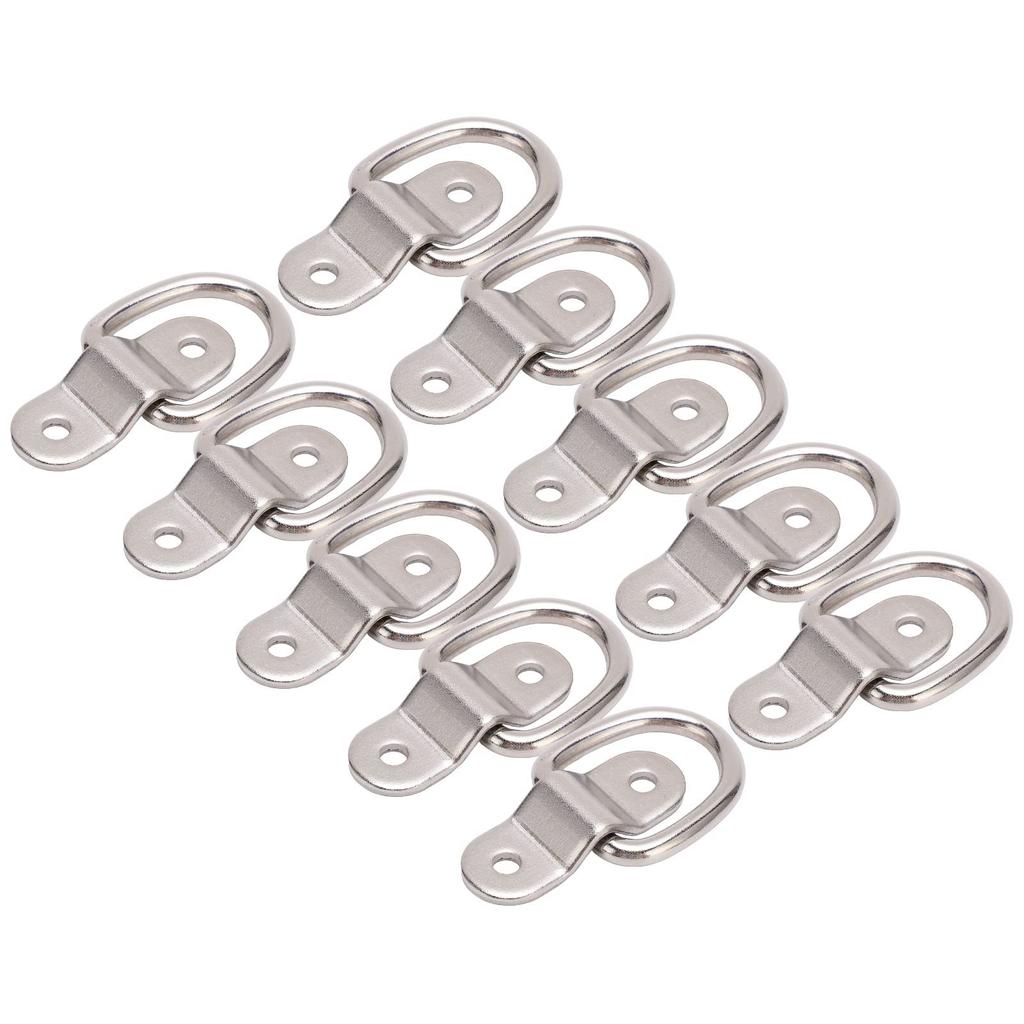 Set of 10 D-Ring Tie Downs, KIMISS Iron Tie Down Anchors Multi-functional High Strength