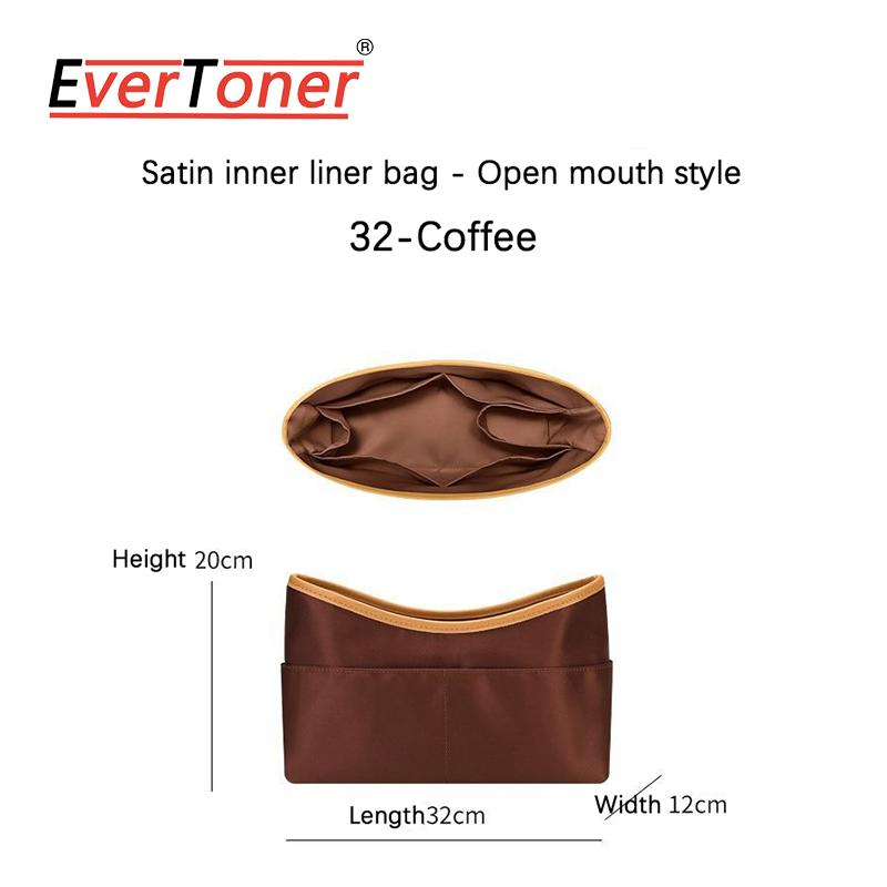 EverToner Bag Organizer Insert for H Cabasellier 35 Satin Lined Inner Bag Support Storage Liner Handbag Shaper & Accessories