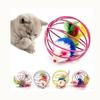 1 Pcs Cat Dog Pet Novelty Toy Pet Supplies Interactive Cat Toy Mouse Toy Funny Caged Mouse Pet Toy Rat Ball Random Color