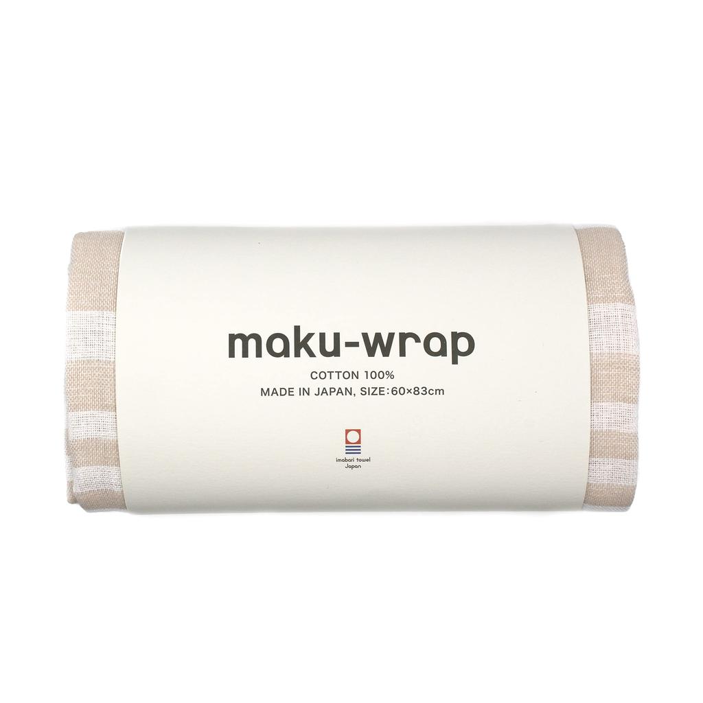 Iori Imabari Handtuch-Kissenbezug, maku-wrap (beige), Weich, Schnelltrocknend