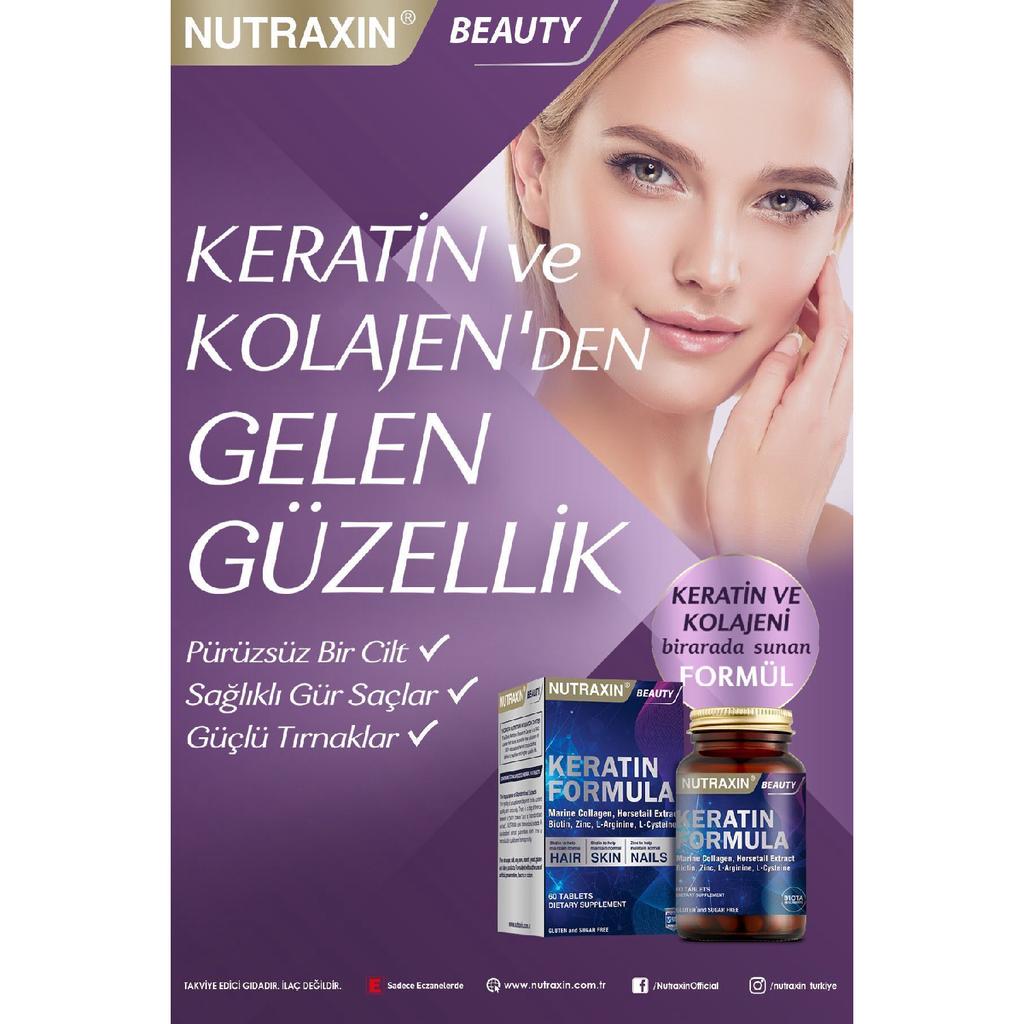 Keratin Formula 60 Tbl – Haarpflege Vitamin Kollagen Keratin Biotin Zink L-Arginin L-Cystein