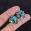 Tibetan Turquoise Gemstone Earring Vintage Earring Handmade Jewelry 925 Sterling Silver Earring Unique Jewelry Drop Earring Gifts For Mother