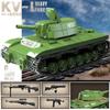 World War II Pz.Kpfw.38 (t) Tank building blocks Tiger Leopard crawler armored vehicle military man boy assembled toy gift