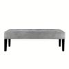 Silver Fox Fleece Bench Cover Elastic All-Inclusive Stool Cover Dust-proof, Bench Chair Cover Piano Seat Cover