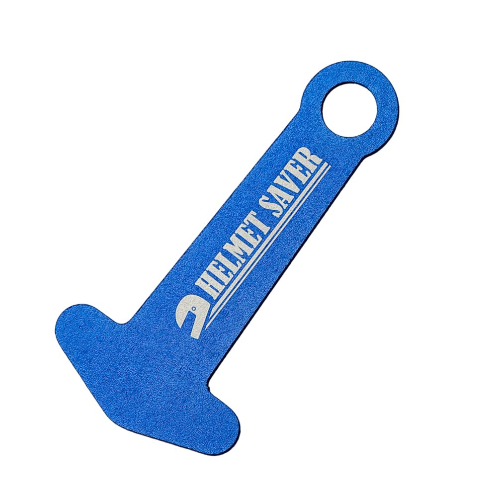 Алюминиевый Держатель Шлема Синий с Карабином MADMAX Mud Max Замок для Шлема синий