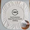 1PC Solid Color Waterproof Bed Sheet and Fitted Sheet,Waterproof Mattress Protector,30cm Deep Pocket Bed Sheet,Comfortable Bedding