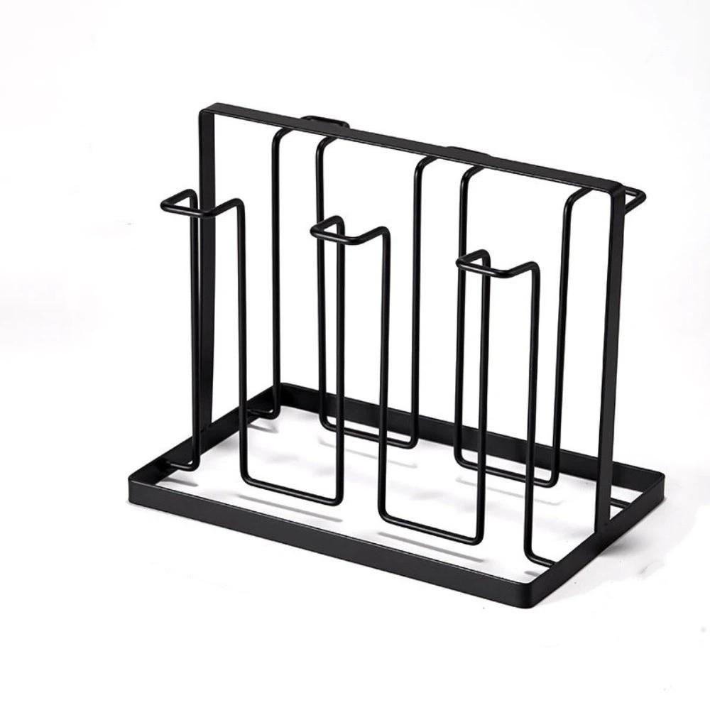 With Tray Tea Cup Rack Durable Water Cup Shelf Cup Accessories Glass Cup Stand Living Room