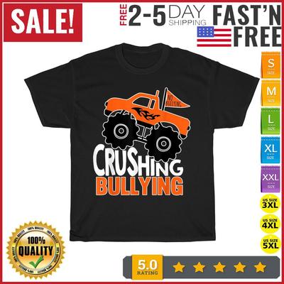 Unity Day Orange Crushing Anti Bullying Monster Truck Boys T Shirt Men Women NEW