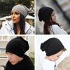 1Pc Cap Oversized Women Ladies Solid Color Mens Skateboard Slouch Beanie Hat Polyester