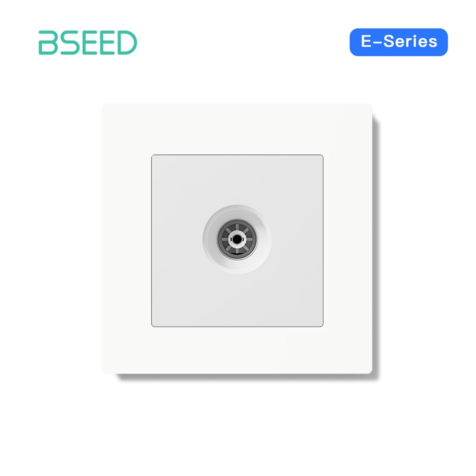 

BSEED Dual Internet Sockets CAT6 Television Satellite Wall Socket FR Power Sockets Plus Network Data Computer Connecter Outlets