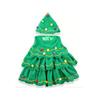 With Hat Christmas Tree Costume Decor Cosplay Performance Clothes Green Xmas Clothes  Kids Adults