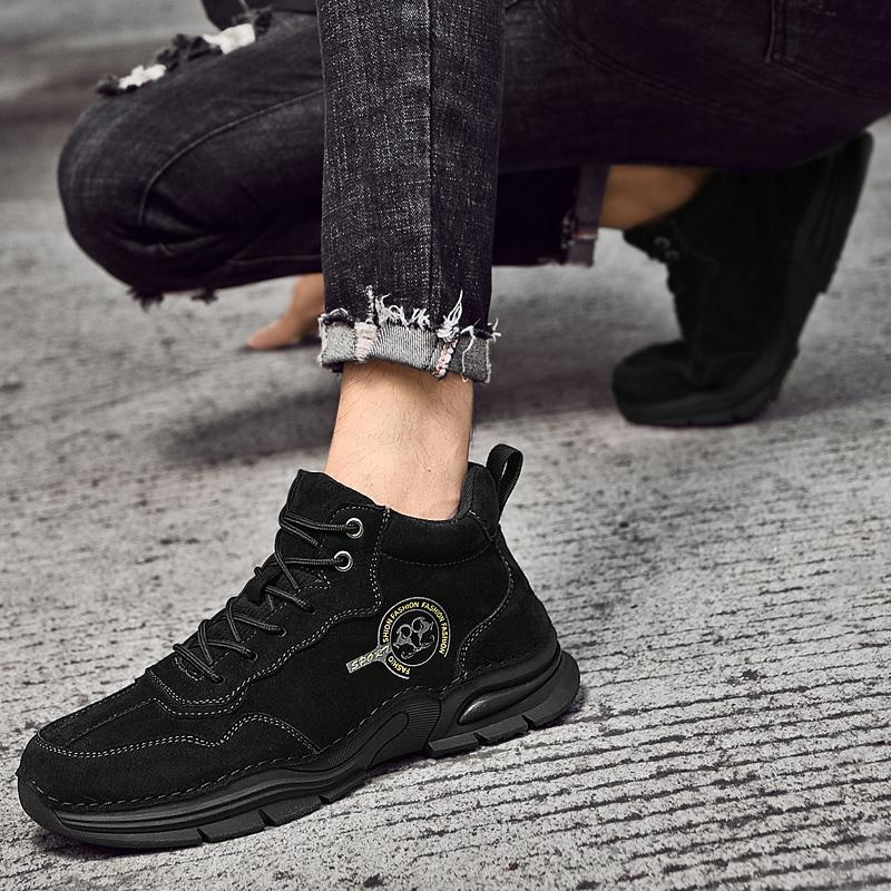 Fashion Winter Footwear New Men's Cotton Shoes Platform Outdoor Leisure Sports Shoes Fashion Loafers Breathable Soft Soled Men's Shoes