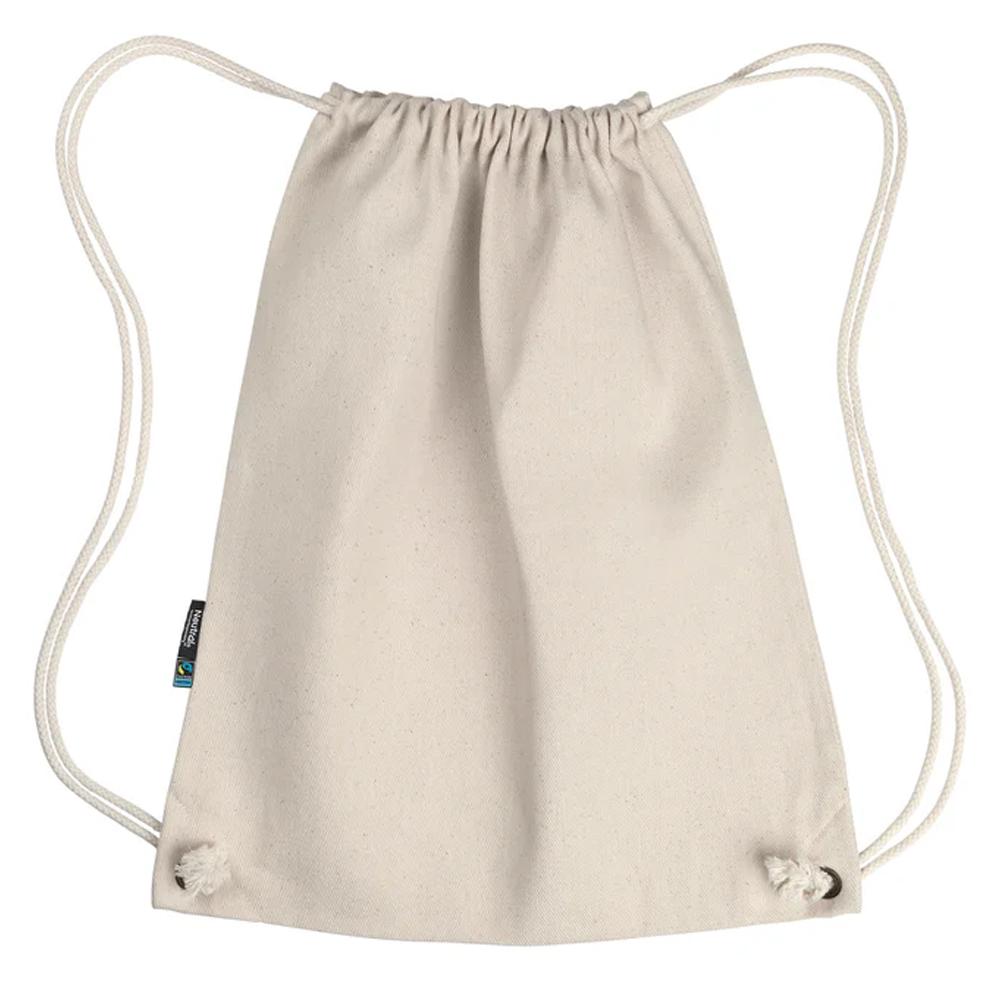 Neutral Plain Gym Drawstring Bag