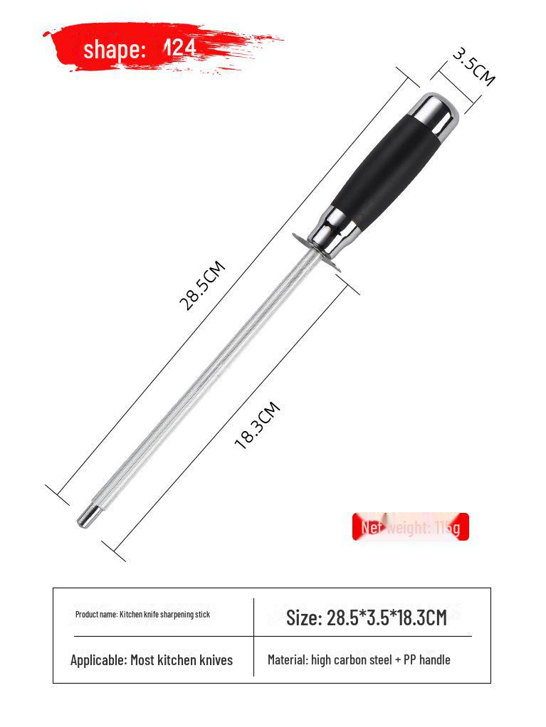 Lin Taizuo Kitchen Whetstone: New Style, Fine Grain Sharpening Stick for German & Western Knives
