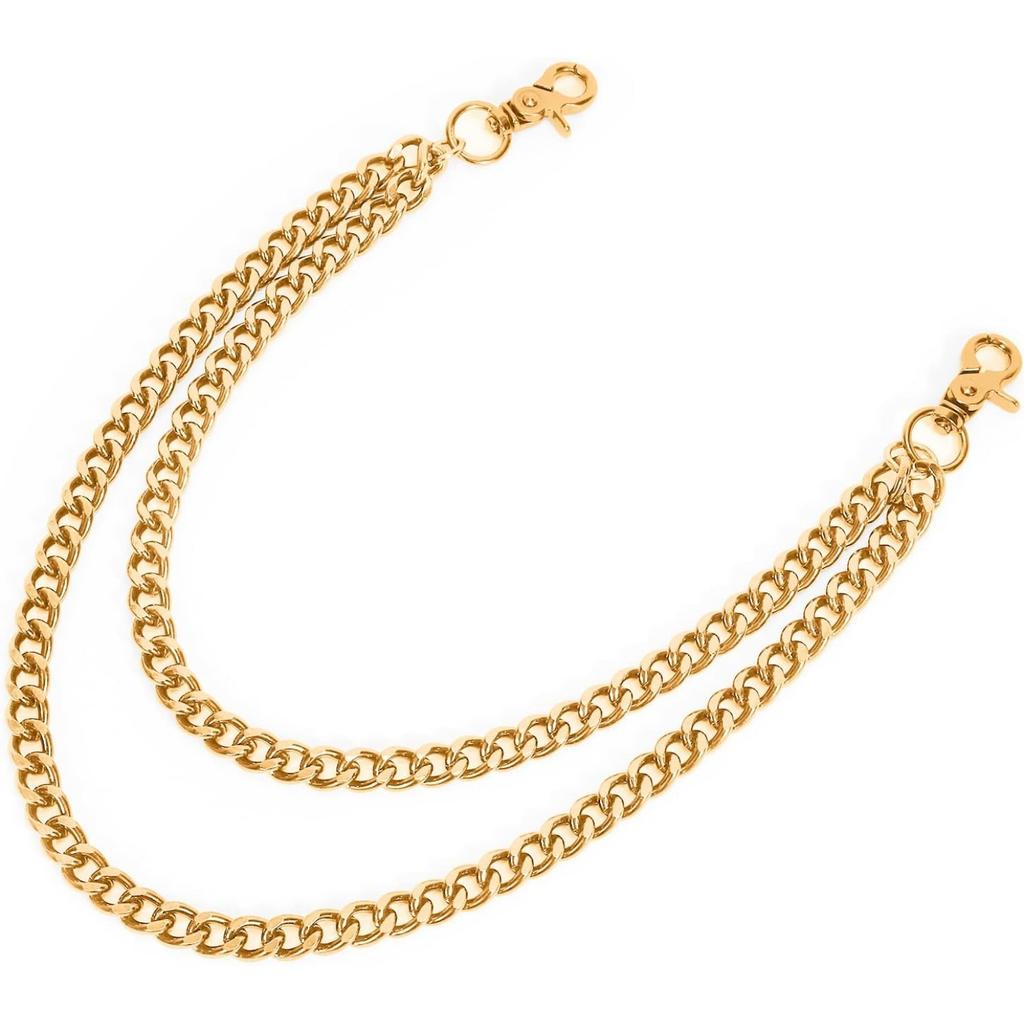 Punk Bag Chain Wallet Chain for Men Women Long Pocket Keychain with Lobster Clasps for Keys Bags