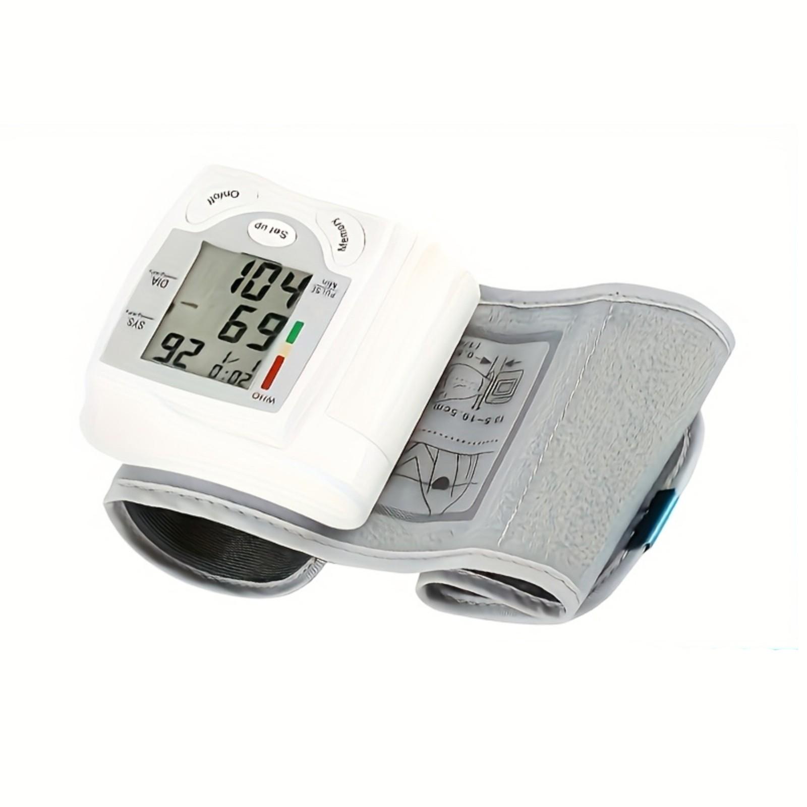 

Полностью автоматический для домашнего использования, высокоточный, портативный запястный тонометр, определение пульса, питание от батареек (Батарея в комплект не входит) One Size белый