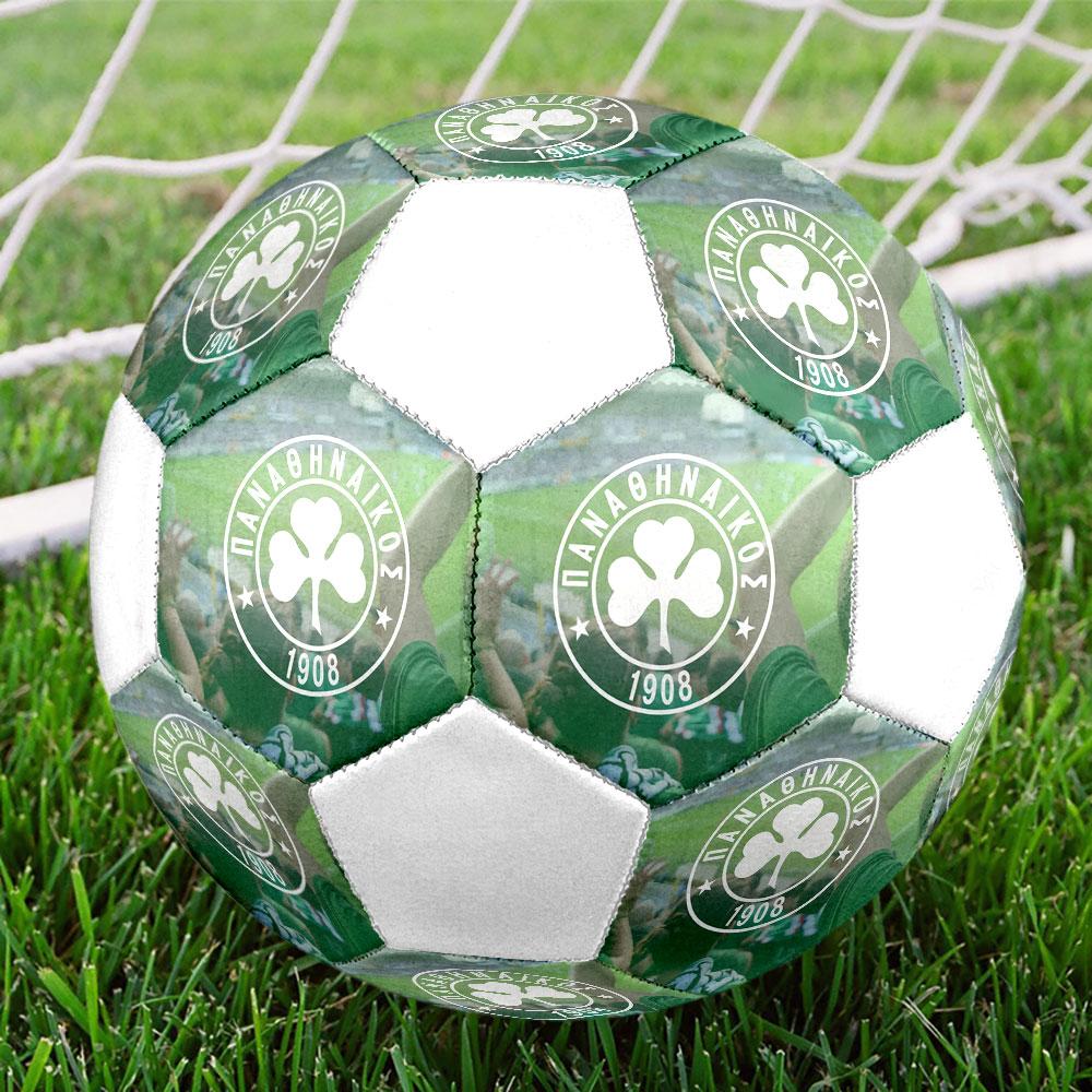 Panathinaikos FC Size 5 Soccer Ball, Machine-Stitched PVC, Durable & High Bounce, All Ages Fit, Fan Merchandise, Matches & Outdoor Use.