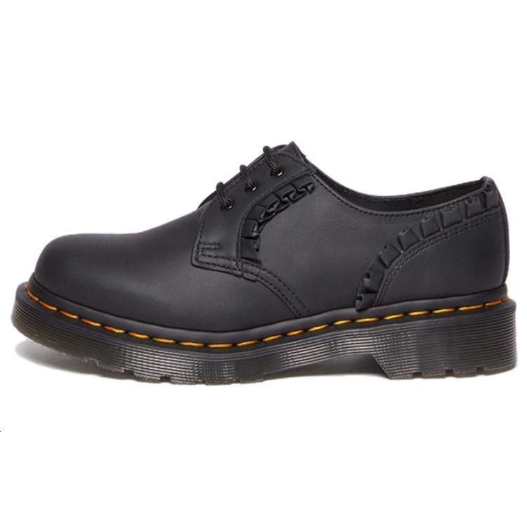 Dr. Martens 1461 Frill Leather Lace-Up Casual Shoes Women Shoes Black 30696001