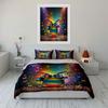 Rainbow Drum Set Decoration Trio Multiple Sizes Kid'S And Adults' Bedroom Exquisite 3Pc Bedding Set, Gift