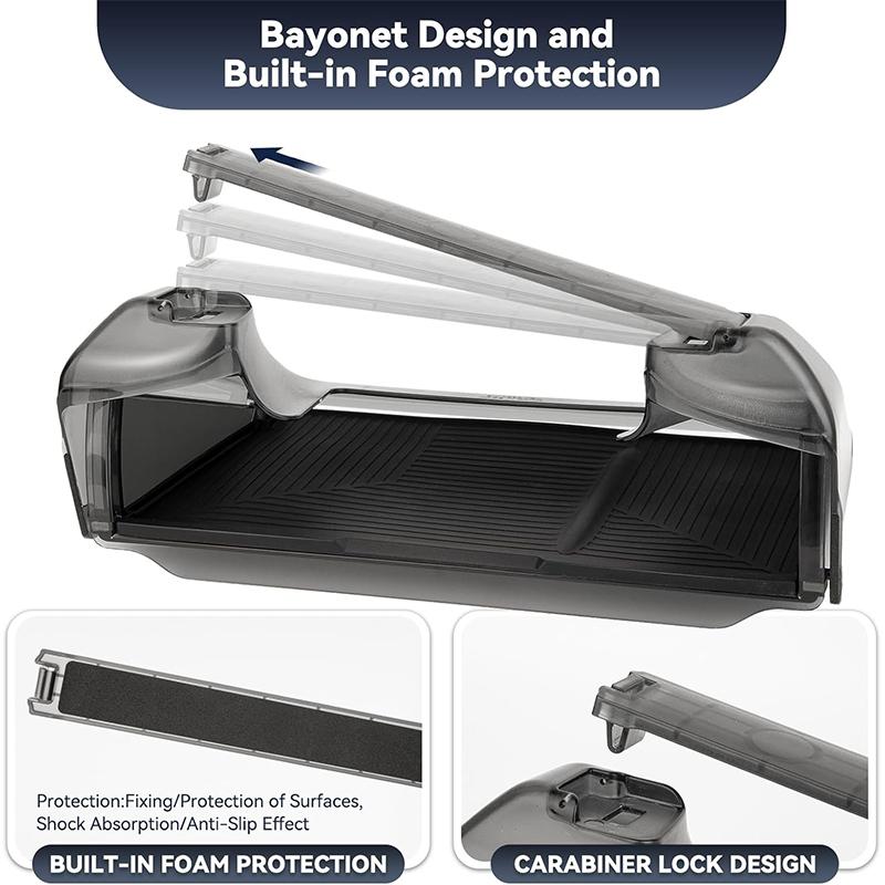 For Tesla Model 3/Y/YL Juniper 2026 Center Console Hidden Storage Tray Double-layer Organizer Box Under Screen Interior Storage