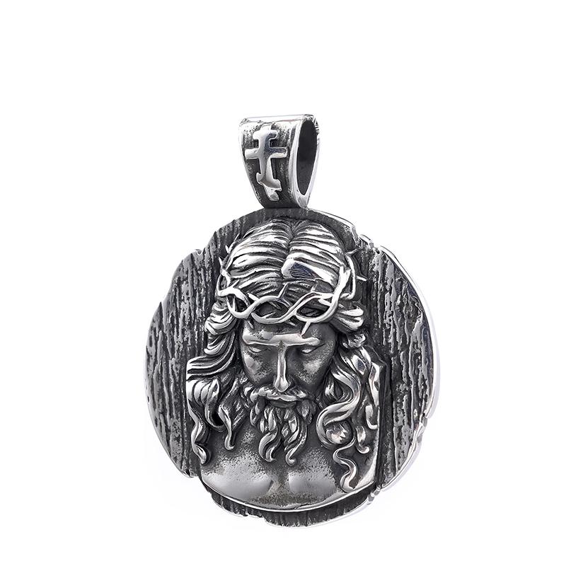Stainless Steel Christian Jesus Cross Pendant Chain Trend Charm Crisscross Jesus Necklaces Men chains Jewelry Gift