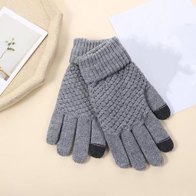 Winter Gloves for Women Elastic Touch Screen Warm Gloves Thermal Knit Fleece Lined Gloves for Cold Weather