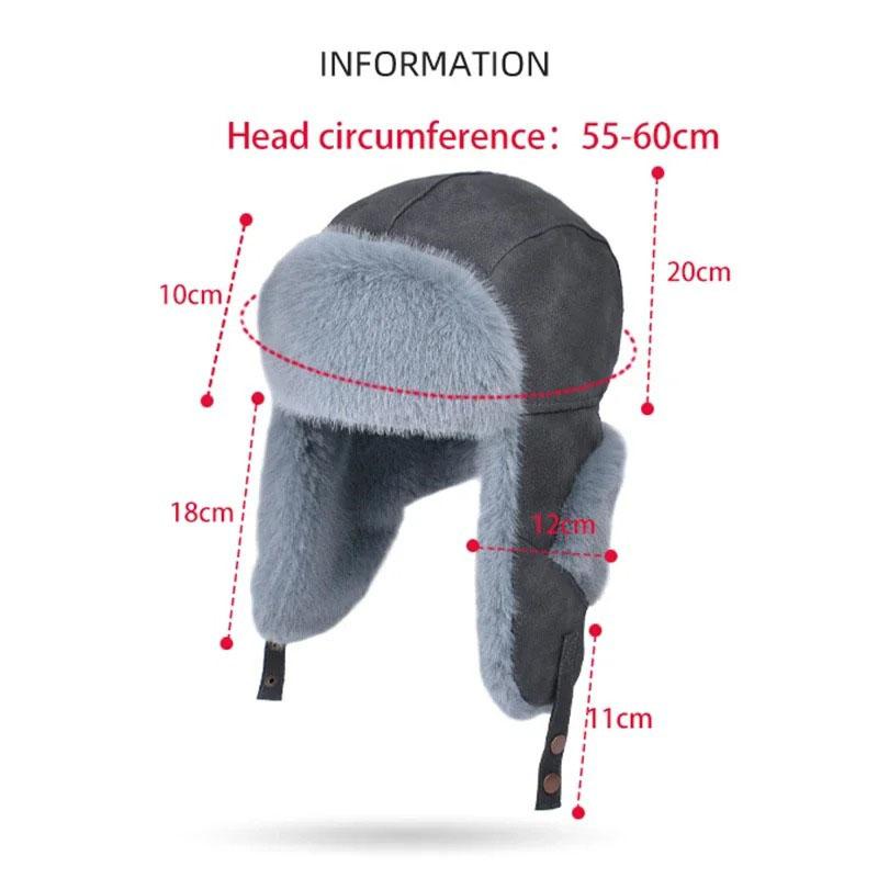 Russian Hat Men Warm Hats Leifeng Hat Ushanka Caps Winter Hats Women Fur Cap Soft Outdoor Windproof Hat with Earflaps