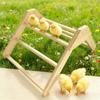 Detachable Wooden Poultry Roosting Ramp With Triangular Design Easy to Clean Chicken Coops