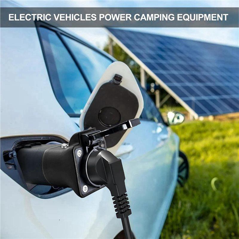 4X V2L Type 2 EV Discharge Adapter For Xpeng G6 G9 Car Charging Connector Car Discharge EV Adapter Universal Multi Plug