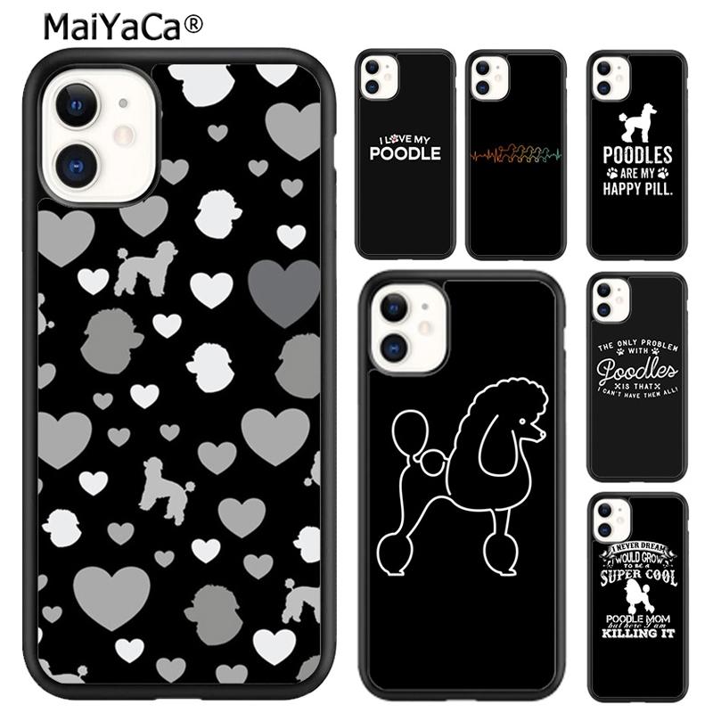 MaiYaCa Poodles Cartoon Girly Cute Style Phone Case For iPhone 17 Air 16 15 Plus 11 12 13 14 Pro Max Shell Coque