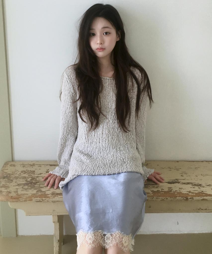 CITTA Essential Boat Neck Knit_Ctk267(Grey)