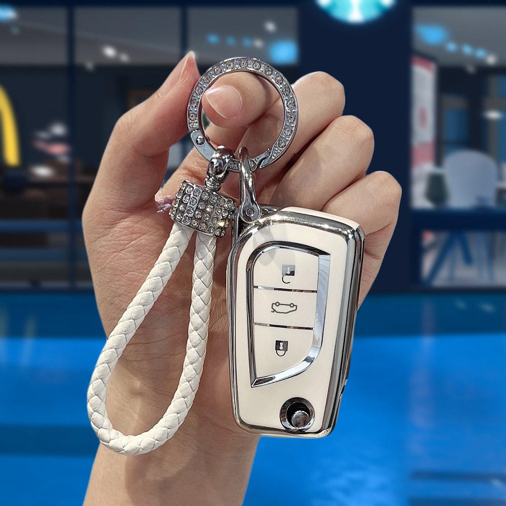 Shell Fob For Toyota Corolla Altis Auris Aygo Yaris Camry Rav4 Verso Tc Im Fashion Tpu Car Key Case Full Cover Shell Accessories