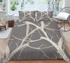 Branch Print Quilt Cover Pillowcase 2 or 3 Pieces of Plant Bedding Set Single Bed Double Bed Full Size Washable Zippered Bedding