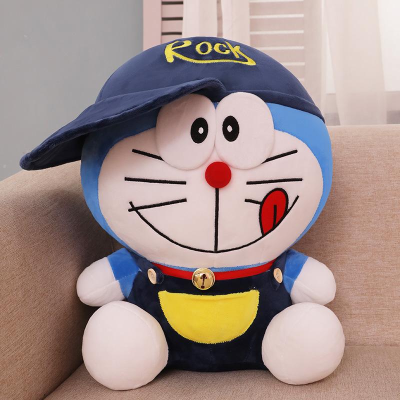 Creative Hat Cat Doll Plush Toy Cartoon Rag Doll Throw Pillow Children's Doll Gift