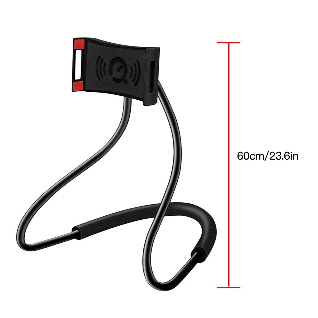 Supporto per Selfie Stick retrattile da appendere al collo, staffa regolabile a rotazione libera a 360°, supporto universale da scrivania, letto, auto, per cellulare pigro