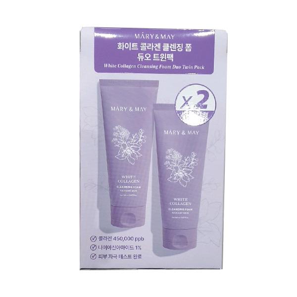 Mary&May White Collagen Cleansing Foam Duo Set 150ml x 2P