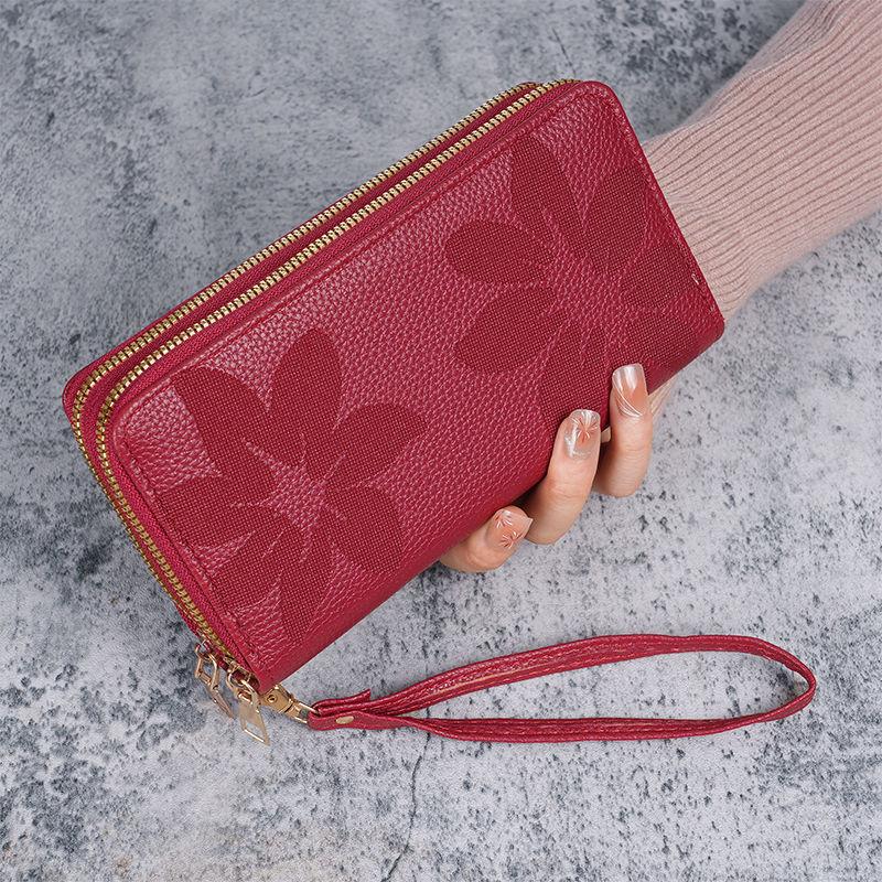 Women Long Wallet Pu Leather Card Holder Large Capacity Multi-function Coin Purse Clutch Money Bag Phone Handbag