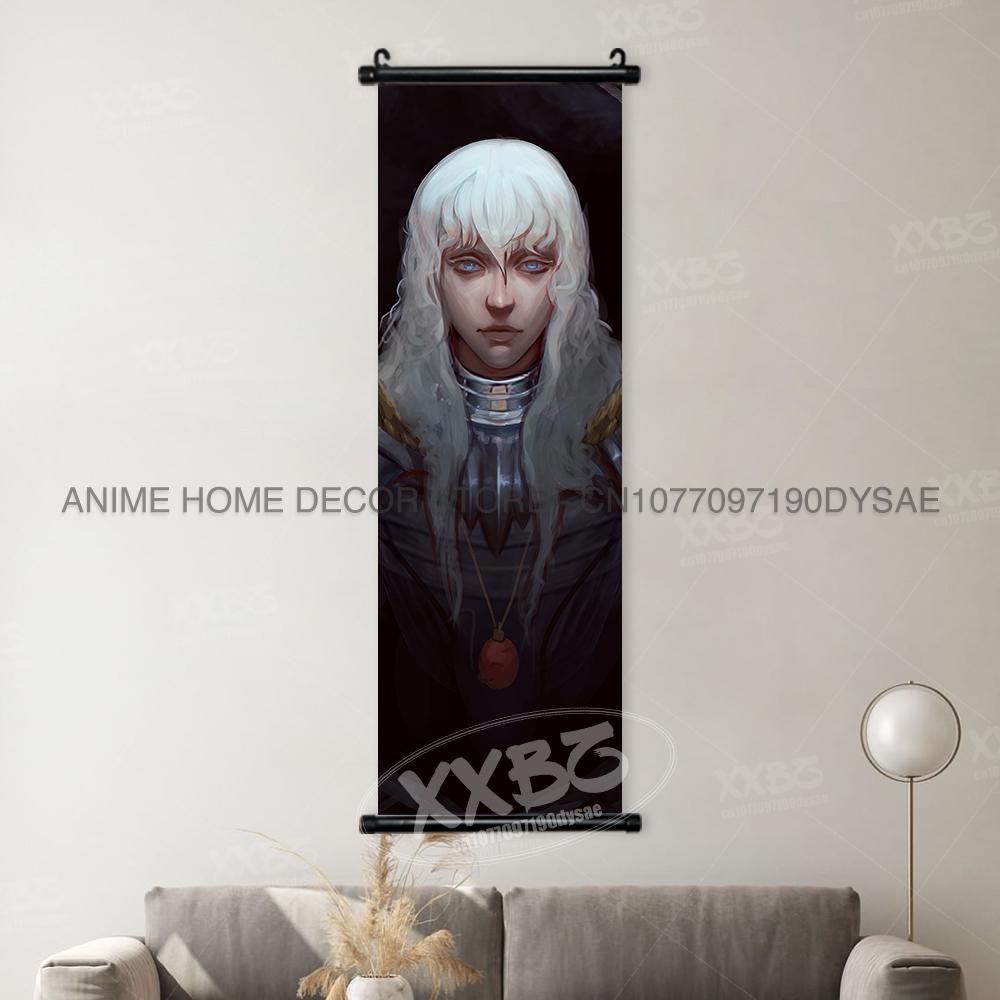 Berserk Poster Anime Scrolls Picture Guts Hanging Painting Griffith Wallpaper Casca Home Decoration Black Swordsman Wall Artwork
