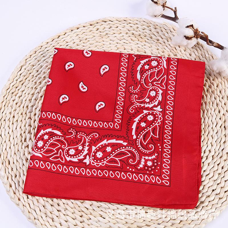 Women Printing Luxury Silk Bandana Scarf Custom Brand Name Customized Satin Handkerchiefs