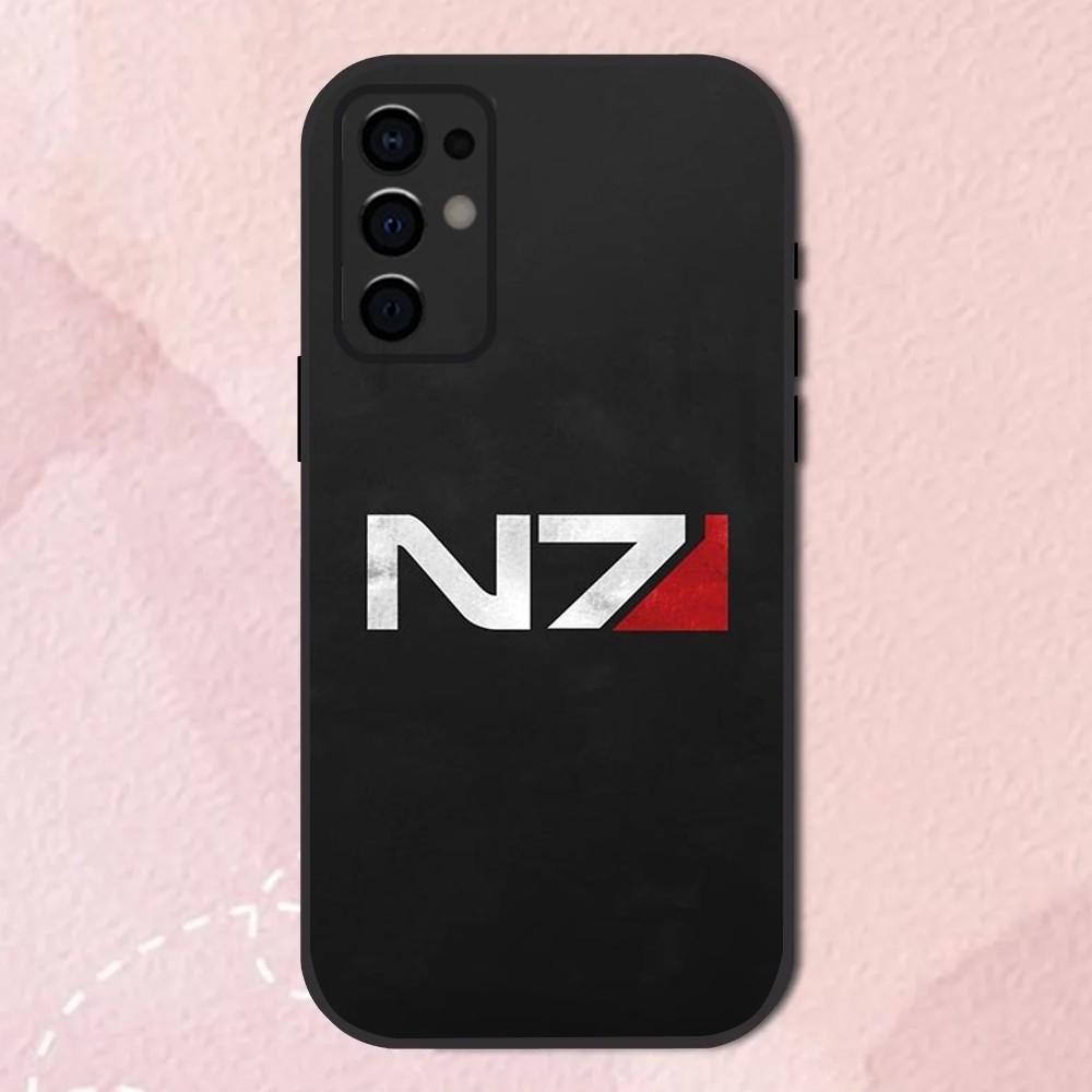 N7 M-Mass Effect Game Phone Case For Samsung S24,S21,S22,S23,S30,Ultra,S20,Plus,Fe,Lite,Note,10,9,5G Black Soft Shell